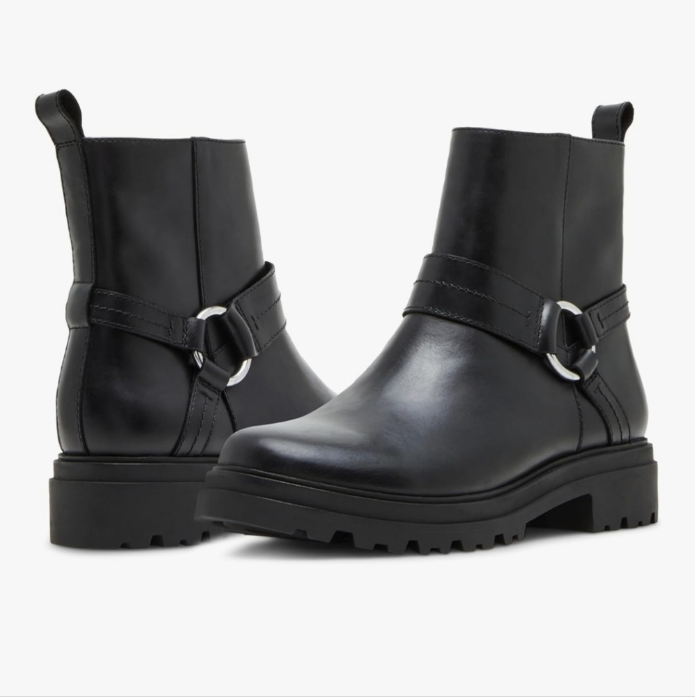 Blondo Trishell Waterproof Boots Black Leather NWT